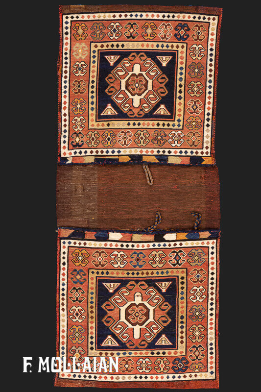 Antique Caucasian Saddle-Bag Kilim Rug (127x52 cm)